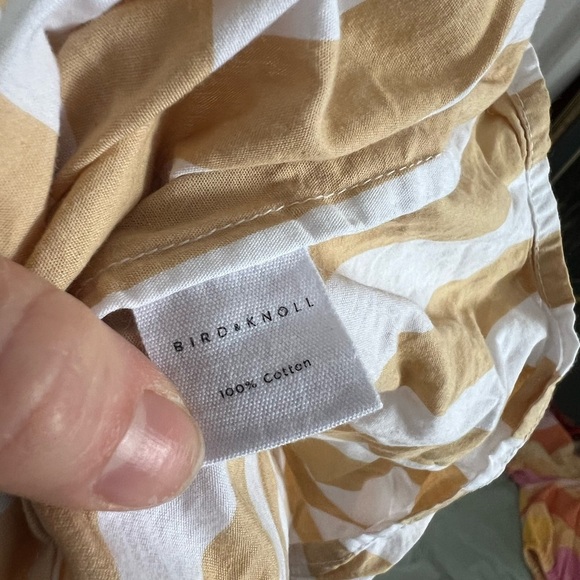 BIRD & KNOLL
Donatella One-shoulder Cotton Maxi Dress In Sand, size small - Picture 6 of 6